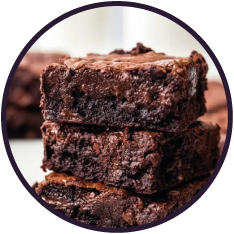 Brownie de chocolate con canela