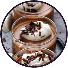 Mousse de chocolate con cardamomo