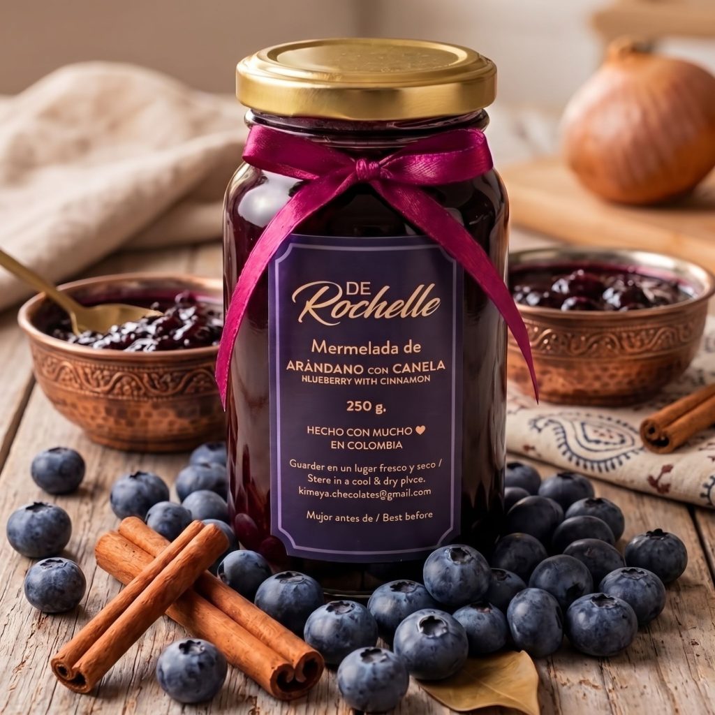 Frasco de mermelada De Rochelle de arándano con canela, 250 g